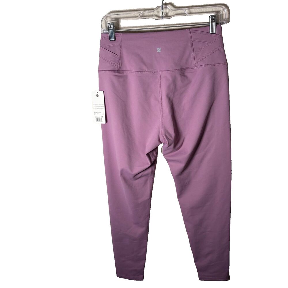 Apana Leggings Women's Medium Purple Cropped Pull On Capri Active Athletic NWT